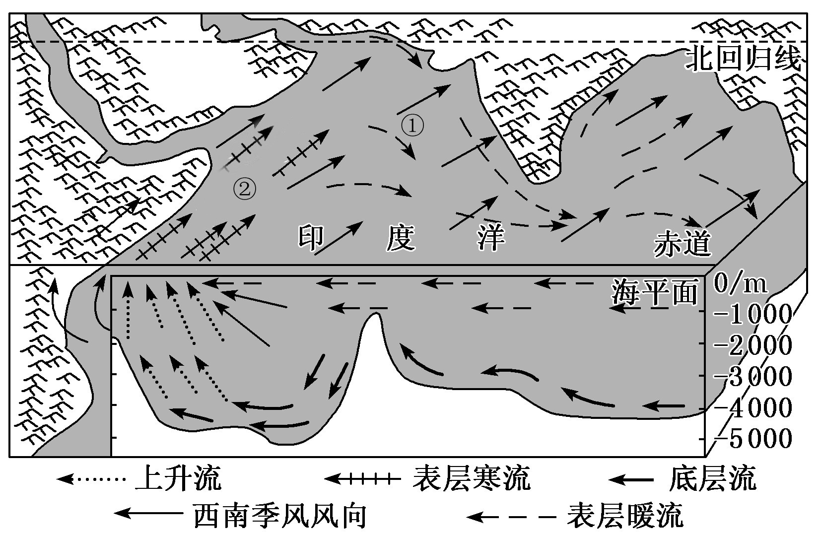 北印度洋冬季洋流图图片