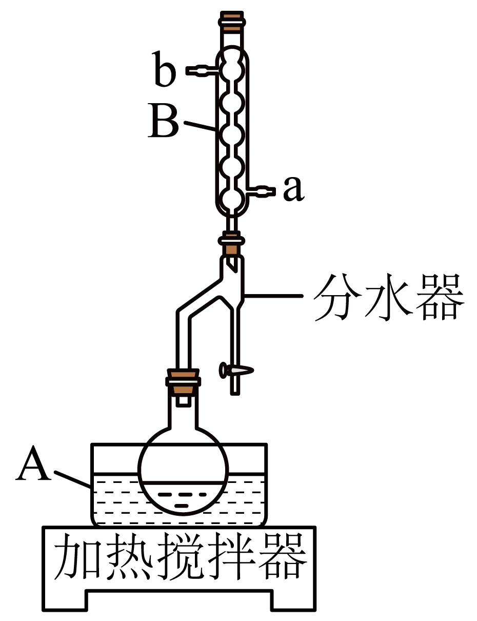 如图所示②将圆底烧瓶连接到回流分水装置上,投入几粒沸石